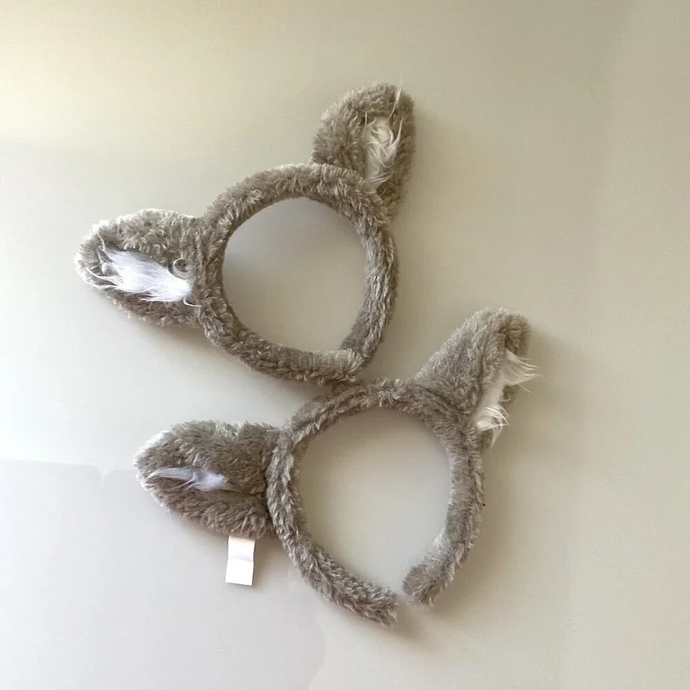NEW GREAT WOLF LODGE WOLF EAR HEADBANDS THEME PARTY ANIMAL COSTUME SET OF 2